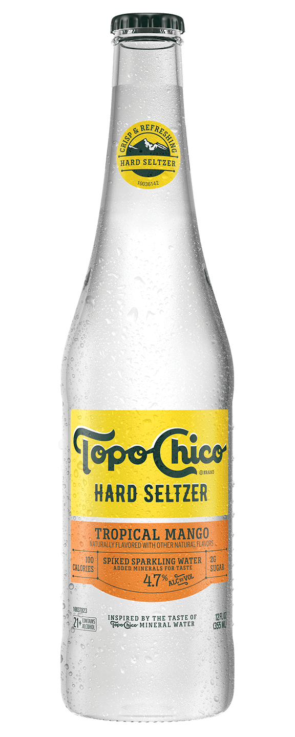 Topo Chico Hard Seltzer Tropical Mango 10oz bottle