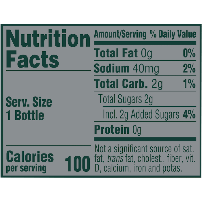 Topo Chico Guava Nutrition Facts