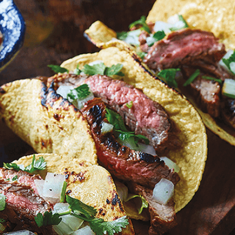 carne asada tacos